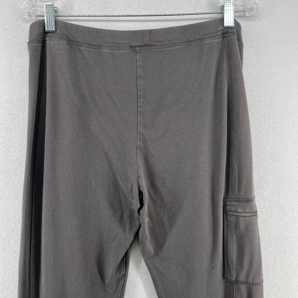 EILEEN FISHER Pants M Stretch Organic Cotton Jersey Jogger Pull On Gray USA - Picture 4 of 16